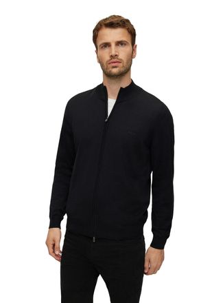 HUGO BOSS BOSS Black Balonso-L vest zwart effen merinowol