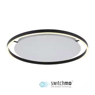 Leuchten Direkt Plafoniera Led Rotonda Ritus 58,5cm 28w Antracite Neuhaus