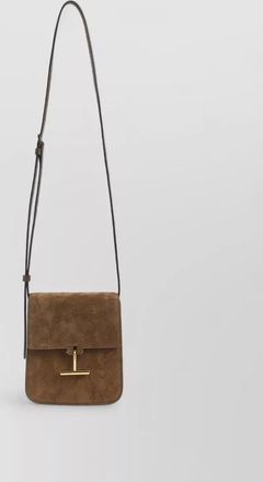 Tom Ford calf leather mini shoulder bag suede