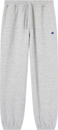 Champion Logo Jogger - Heren - Sweatpants - Grijs - S - Katoen - Broeken