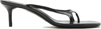 Acne Studios leather heeled sandals - Black