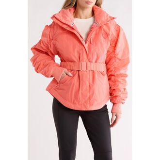 Free People FP Movement Lift Love Waterproof PrimaLoft Insulated Hooded Jacket in Coral at Nordstrom Rack, Size X-Small