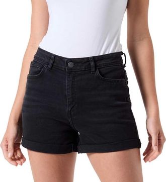 Noisy May Womens Nmmoni Hw DNM Shorts Az360bl Noos, Black, L