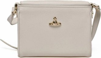 Vivienne Westwood Victoria Crossbody Bag with Magnetic Snap Closure and Adjustable Strap