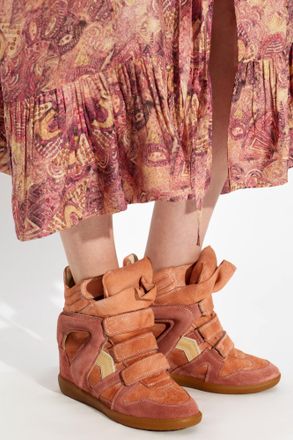 Isabel Marant Bekett Wedge Sneakers, Womens, Pink