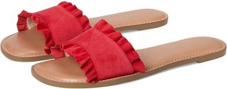 Jack Rogers Rozette Slide Womens Sandals Fire Red : 8.5 M, Leather