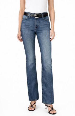 Fidelity Denim Lily High Boot Jeans in Idol Blue at Nordstrom, Size 24 32