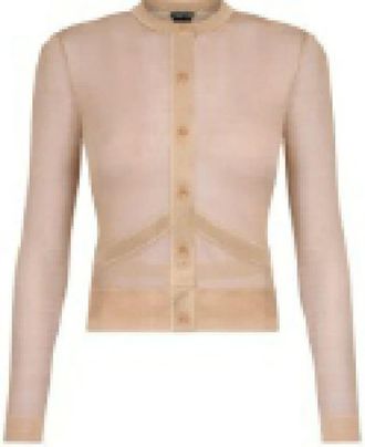 Tom Ford Truien & Vesten, Dames, Roze, S, Top met lange mouwen