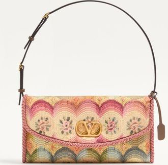 Valentino Garavani Valentino Garavani DeVain Small Shoulder Bag in Jacquard Apres LHiver Fabric Woman MULTICOLOUR UNI