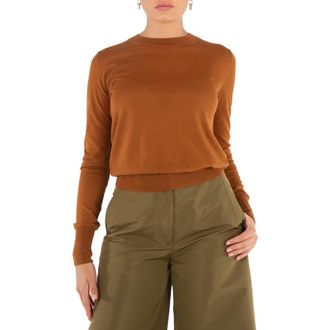 Stella McCartney Ladies Brown Crewneck Jumper, Size X-Small