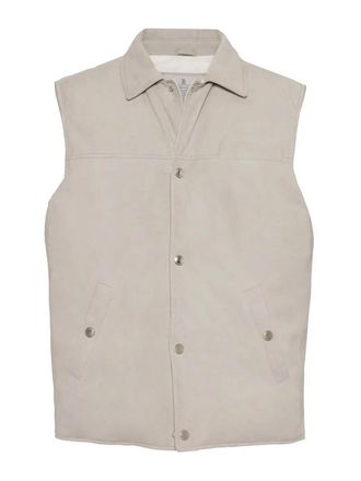 Brunello Cucinelli Padded Leather Vest