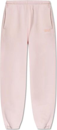 American Vintage Broeken, Dames, Roze, M, Katoen, Trainingsbroeken met bedrukt logo