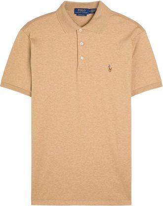 Polo Ralph Lauren Logo-embroidered Cotton Polo Shirt - Camel - XL