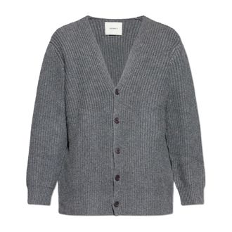 Lisa Yang Cashmere Knitwear, male, Gray, Size: 2XL Leander Cardigan