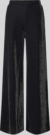 Vila Schimmernde Hose mit elastischem Bund Modell ELEINAS in Black, Größe XL