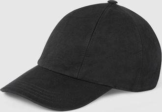 Gucci Fabric Baseball Hat With Embroidery, Size XXL, Black, Cotton