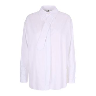 Elisabetta Franchi Dames, Blouses & Shirts, Wit, Maat: M