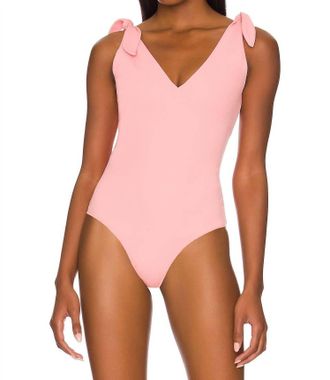 Show me your Mumu Kylo Polyester Blend Bodysuit In Blush