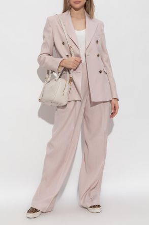 Golden Goose Wide-leg Trousers With Crease, Womens, Pink
