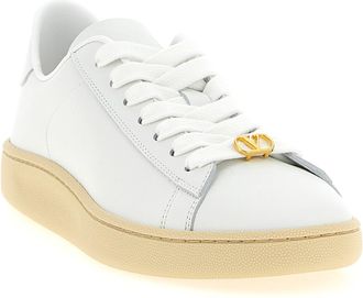 Valentino Garavani Womens White Calfskin Sneakers