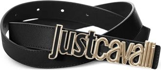 Just Cavalli Cintura con fibbia logata - Nero