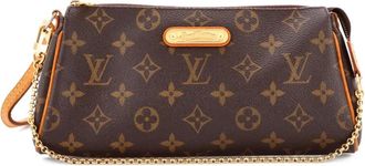 Louis Vuitton Eva canvas clutch met monogram - Bruin