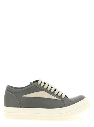 Rick Owens Grey Lace Up Sneakers