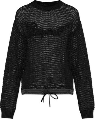 Dsquared2 Transparante Trui - Heren - Ronde hals truien - Zwart - XL - Katoen - Truien & Vesten