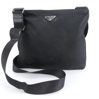 Prada Black Nylon Leather Shoulder Bag (Pre-Owned)