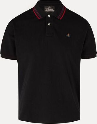 Vivienne Westwood Classic Polo Solid Piquet Black XXL Men