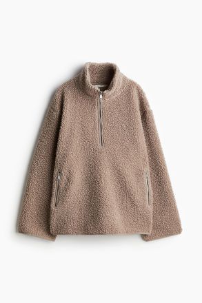 H&M Troyer aus Teddyfleece - Brown