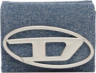 Diesel Accessoires, Dames, Blauw, ONE Size, Katoen, 1DR Tri Fold Coin XS II Wallet