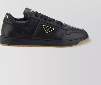 Prada urban perforated calfskin sneakers