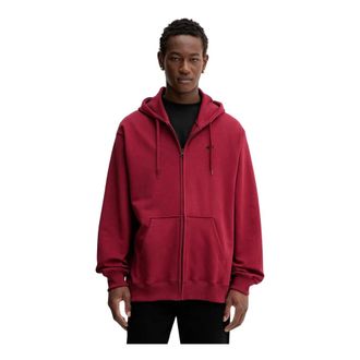 Vans Hoodies & sweatvesten, Heren, Rood, S, Katoen, Zip-through Hoodie