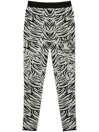 Twin-Set MYFO legging met gebreide jacquard - Zwart