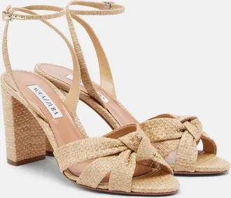 Aquazzura Sandalias Nina de rafia