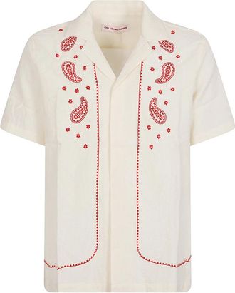 Orlebar Brown Relaxed Fit Button-Down overhemd met korte mouwen - Heren - Korte mouwen Overhemden - Beige - S - Overhemden