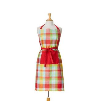 Tag Fresh Pick Plaid Apron Multi Cotton Summer in Multicolored at Nordstrom