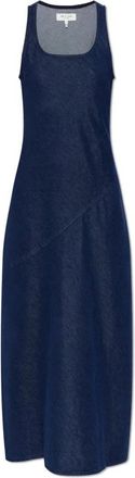 Rag & Bone Denim Turtleneck Jurk met Schouderbandjes - Dames - Maxi kleedjes - Blauw - XS - Denim - Kleedjes