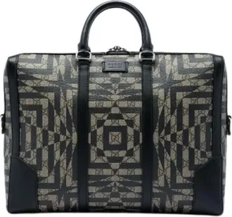 Gucci Vintage, unisex, Beige, ONE Size, Pre-owned Caleido Eden Briefcase