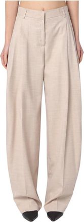 Andamane Wide Trousers, female, Beige, XS, Pleated Trousers