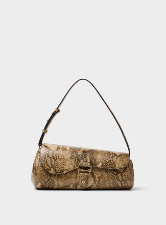 Lauren Ralph Lauren Womens Tasha croc leather crossbody bag