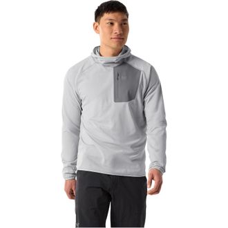 Arc'teryx Delta Hoodie Mens Void Gray Fleece Chest Pocket Pullover GBO3580