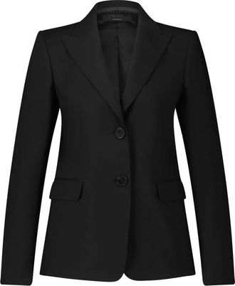 Windsor Elegante Wollen Stretch Blazer - Dames - Blazers - Zwart - S - Wol - Jassen