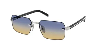 Prada PR D55S 1BC50E Mens Sunglasses Silver Size 55