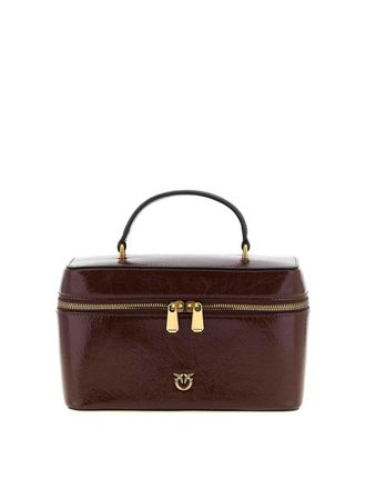 Pinko Crumpled effect leather handbag