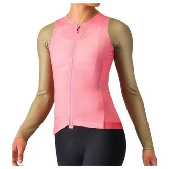 Castelli Corretto Long Sleeve Jersey Velotrikot f&uuml;r Damen | rosa