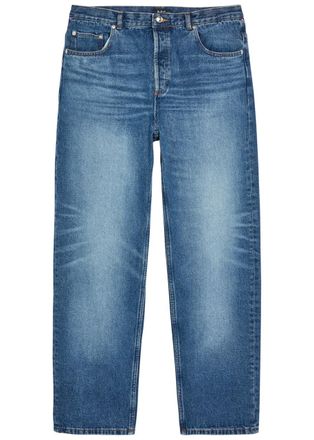 A.P.C. Fairfax Washed Straight-leg Jeans - Mid Blu - 38 (W38 / Xxl)