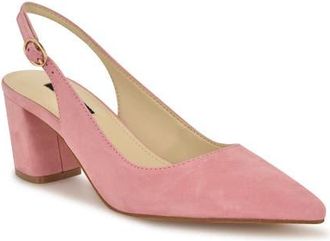 Nine West Kamsee Slingback Pointed Toe Pump in Light Pink at Nordstrom, Size 8.5