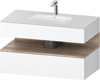 Duravit Qatego Lavabo Encastrado Con Base De Lavabo Consola, - Duravit